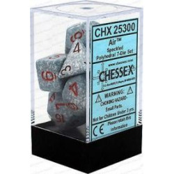 Chessex - Polyhedral 7-Die Set Speckled Dice (36) - Air