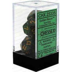 Chessex - Polyhedral 7-Die Set Speckled Dice (36) - Golden Recon