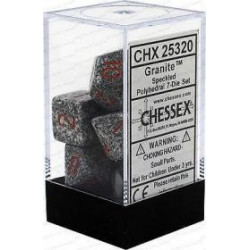 Chessex - Polyhedral 7-Die Set Speckled Dice (36) - Granite