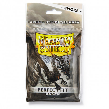 Dragon Shield - Perfect Fit Sleeves, 100ct - Smoke