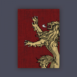 FFG Supply Sleeves - Game Of Thrones - House Lannister (50 Sleeves)