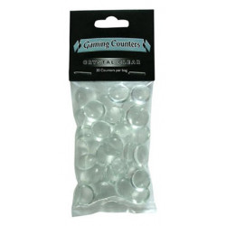 Gaming Counters - Crystal Clear, 30ct