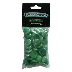 Gaming Counters - Jade Green, 30ct