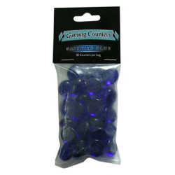 Gaming Counters - Sapphire Blue, 30ct