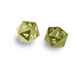 Ultra Pro - Heavy Metal D20 2-Dice Set - Gold