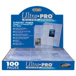 Ultra Pro - Silver 9-Pocket Pages Display, 100ct