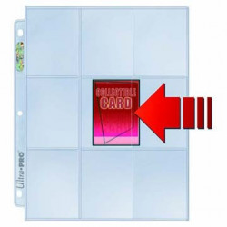 Ultra Pro - Platinum Side Load 9-Pocket Pages Display, 100ct