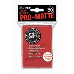 Ultra Pro - Pro-Matte Standard Deck Protectors 50ct Sleeves - Red